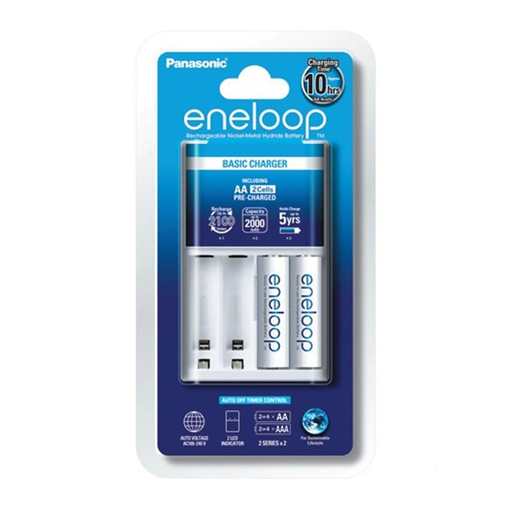 Panasonic Eneloop Charger + 2 AA 2100mAh Rechargeable Battery (4838350782564) Panasonic Eneloop Charger + 2 AA 2100mAh Rechargeable Battery (4838350782564)